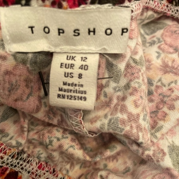 𝅺topshop womens floral tube top - Picture 6 of 6